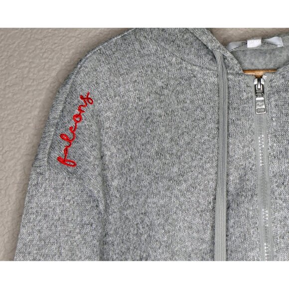 Atlanta Falcons WEAR by Erin Andrews Women's Full-Zip Hoodie - Heathered Gray M - Picture 2 of 7